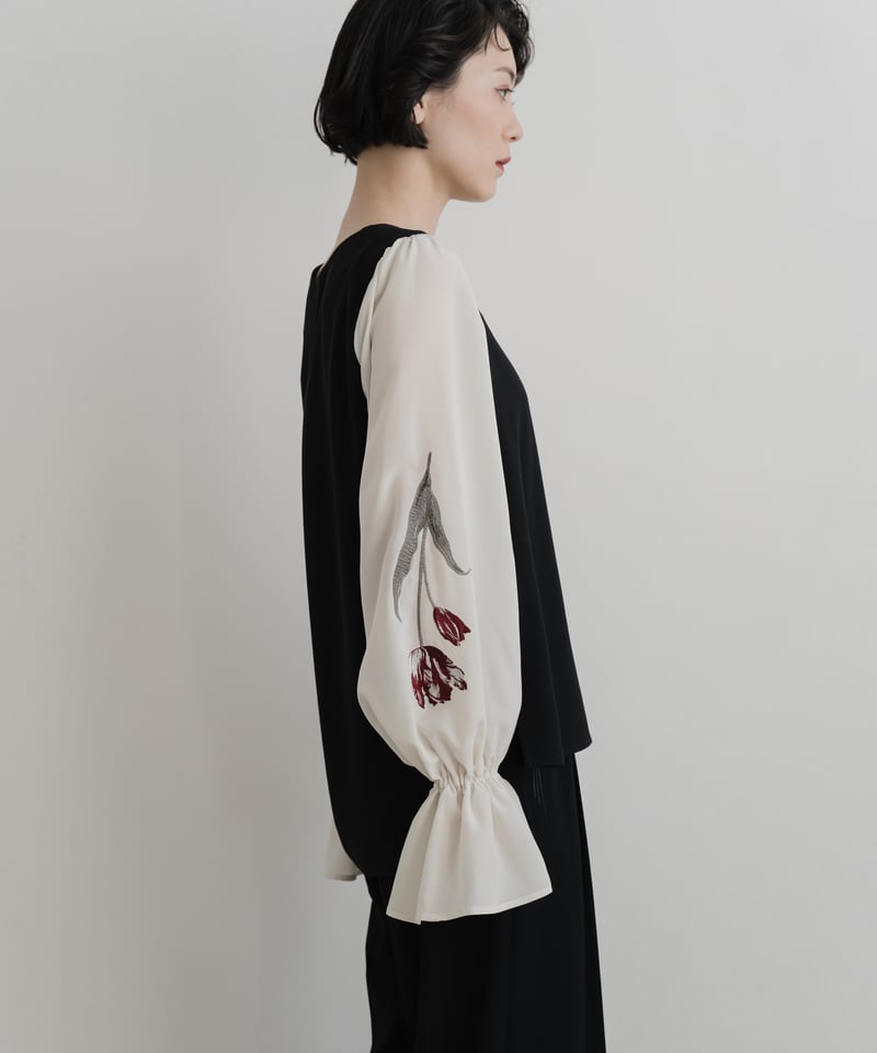 花を着るセットアップ〈ブラウス〉【チューリップ】 | iCONOLOGY