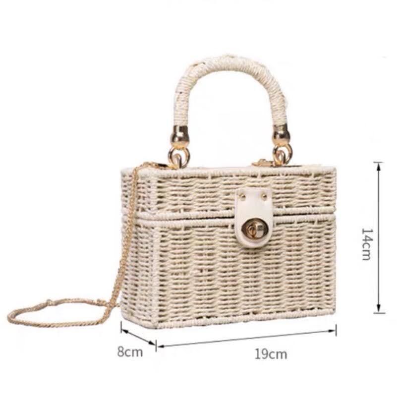 スクエアチェーンカゴバッグ スカーフ付き 全3色 | LILIANA