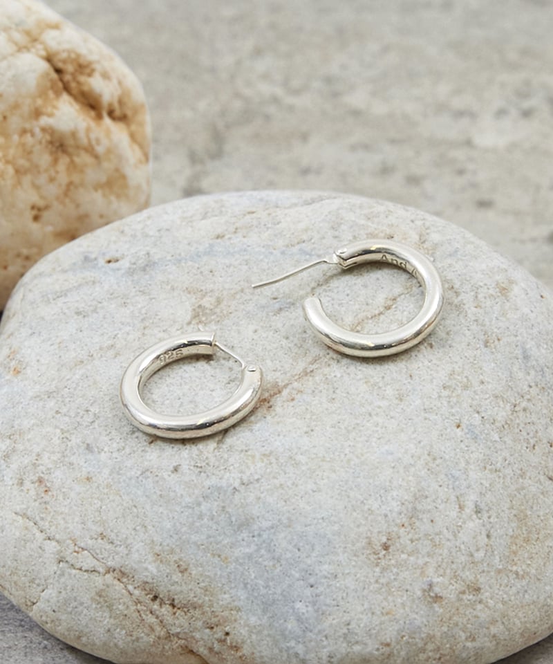 And A アンドエー / SILVER925 MEDIUM HOOP PIERCE シルバー