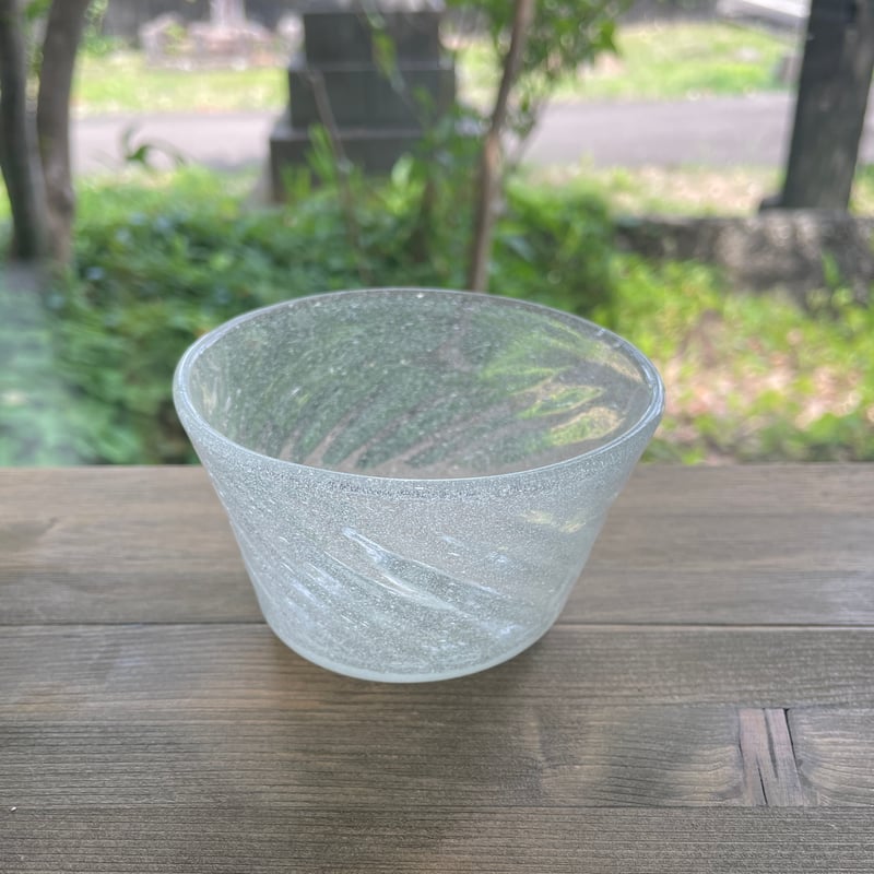 倉敷ガラス 小谷栄次 小鉢（青／泡） | Linné
