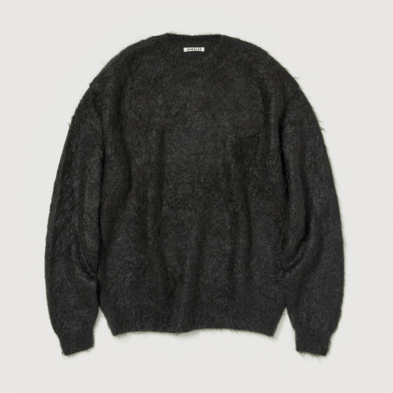 AURALEE BRUSHED SUPER KID MOHAIR KNIT P/O | Les