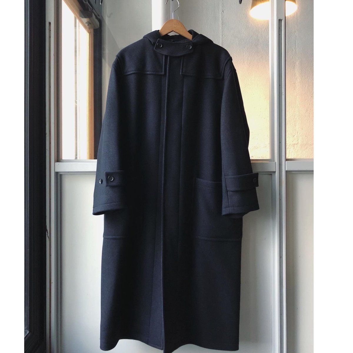 AURALEE WOOL SILK MELTON DUFFLE COAT (Mens) |