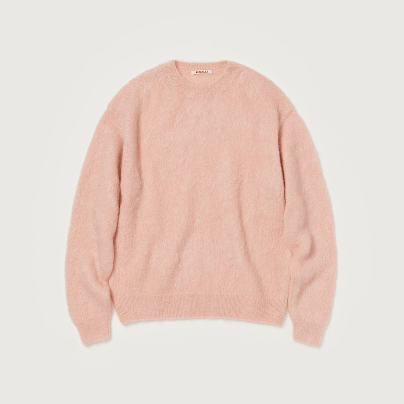 AURALEE BRUSHED SUPER KID MOHAIR KNIT P/O | Les