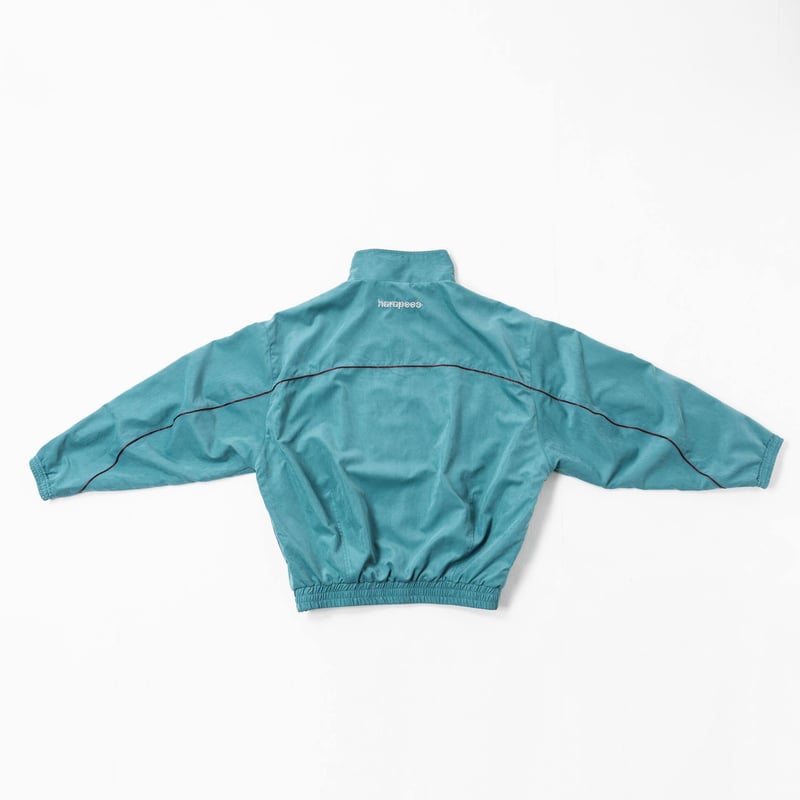 Color Suede blouson-23AW--ブルーグリーン×ボルドー | harape