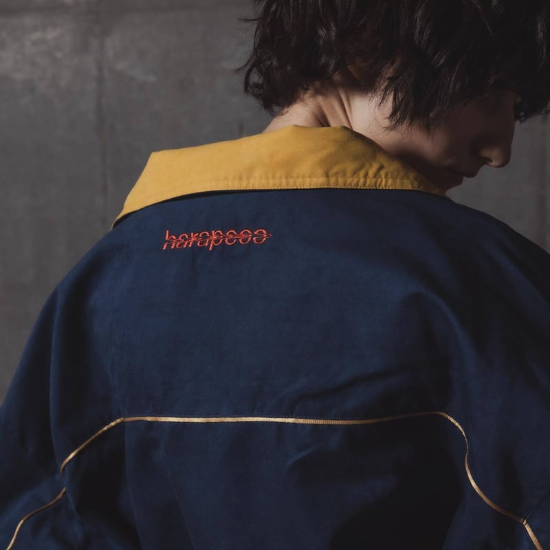 Color Suede blouson-23AW--グリーン×イエロー | harapeco