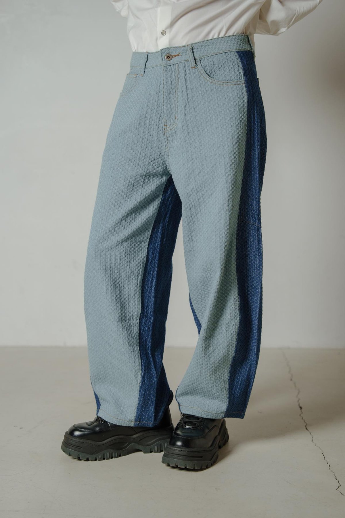 Rebuild Denim Pants - ブルー | harapeco Store