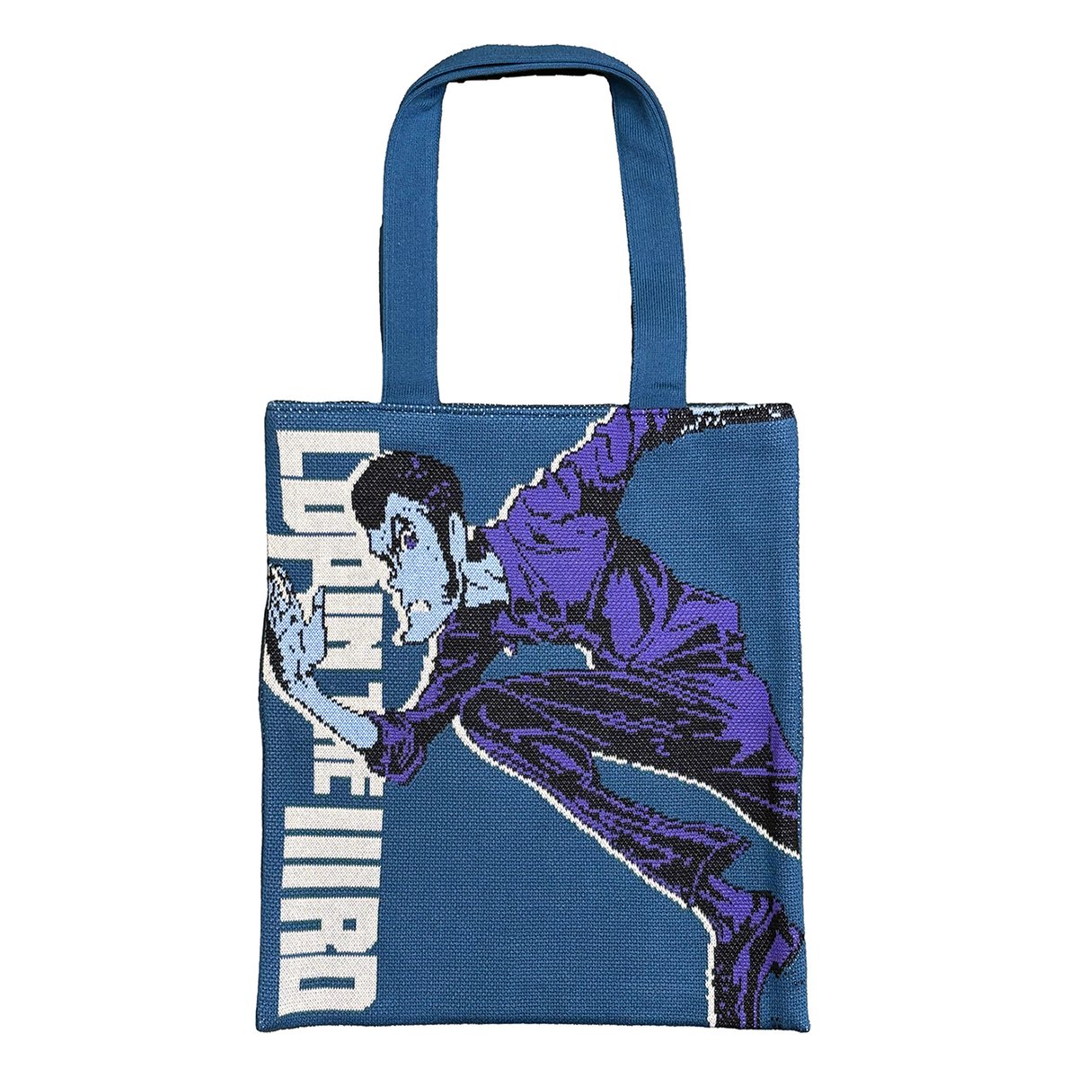 ルパン三世 ニットトートバッグ〈スモーキーブルー〉 | AMIMONO