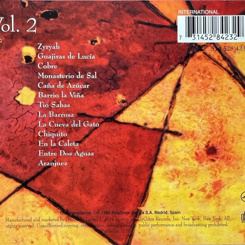 パコ・デ・ルシア/Paco De Lucia/Antologia Vol.2 | 音盤本舗