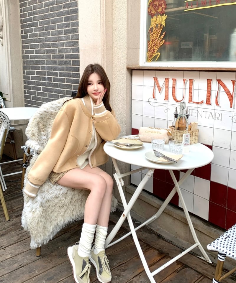 Reversible Boa Stadium Jacket【※在庫あり5日以内配送】 | gl