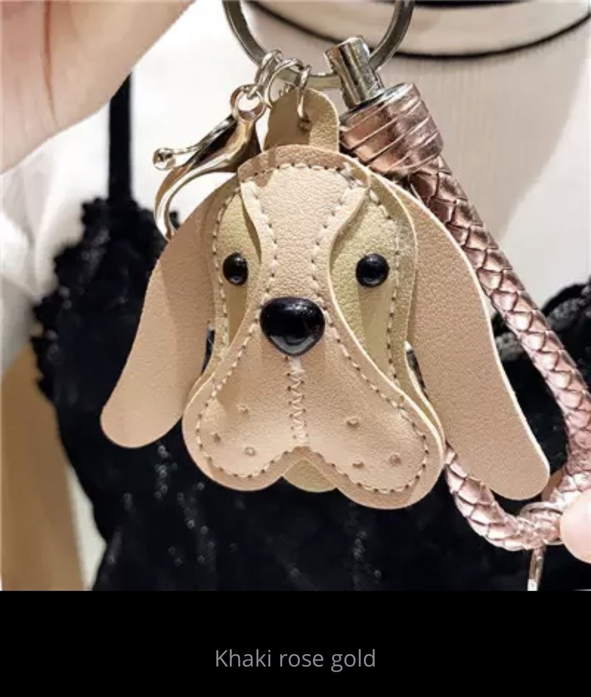 犬顔レザーキーホルダー | chirol-dogoods STORE