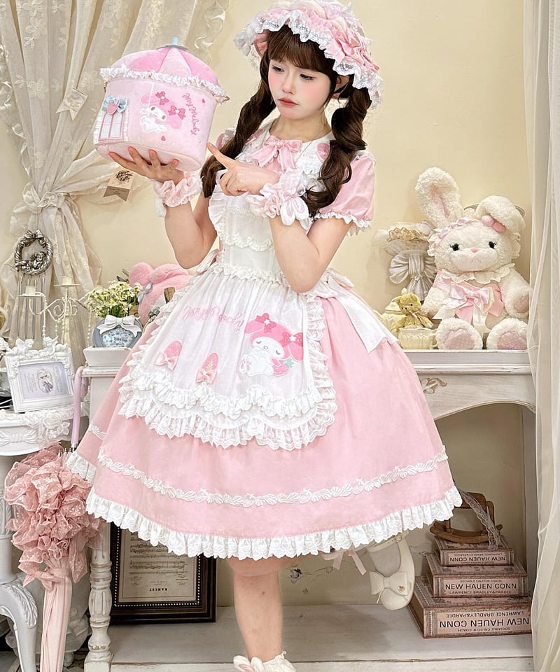 マイメロコラボ」エプロンワンピース 【3/7まで】送料無料！ | GIRLISM