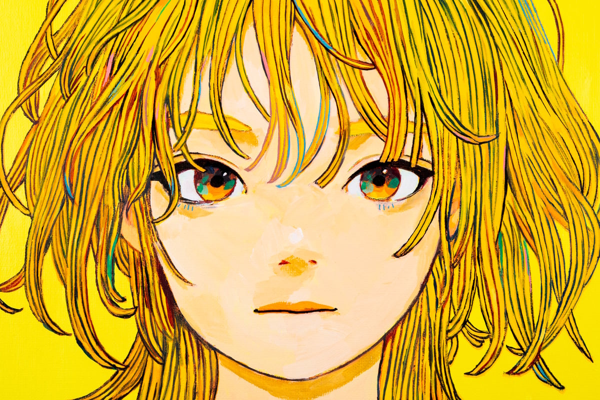 座敷童子様 女の子 縁起物 オリジナル イラスト 原画 1点物 色紙 在庫