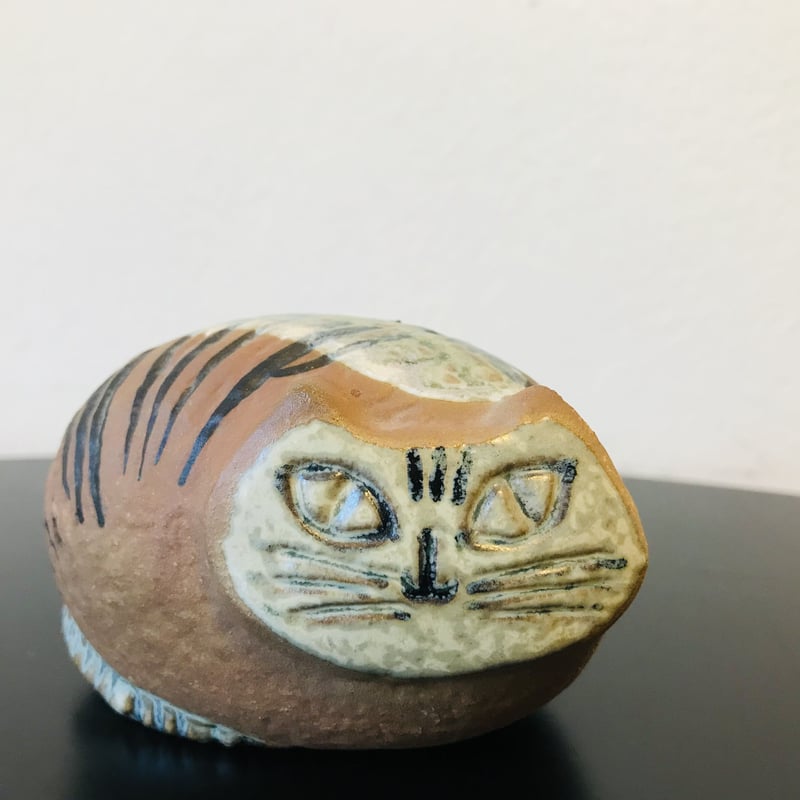 Lisa Larson / リサラーソン】Lilla Zoo 丸まりネコ《Gustavsbe