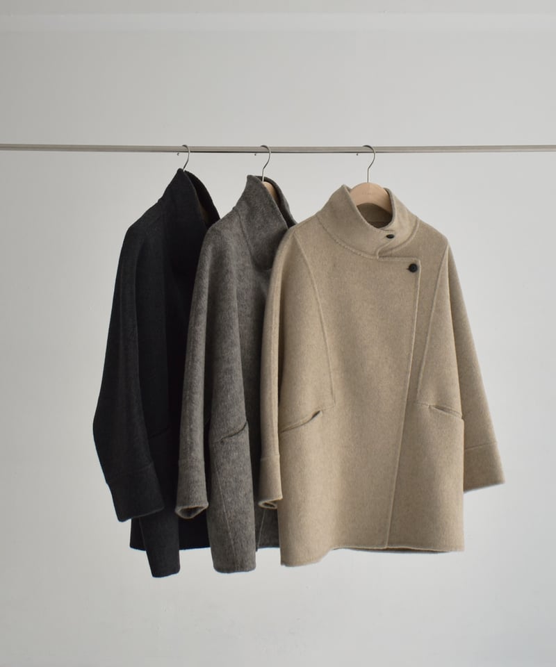 Stand Collar Midi Wool Coat c1911-61 | cizatto