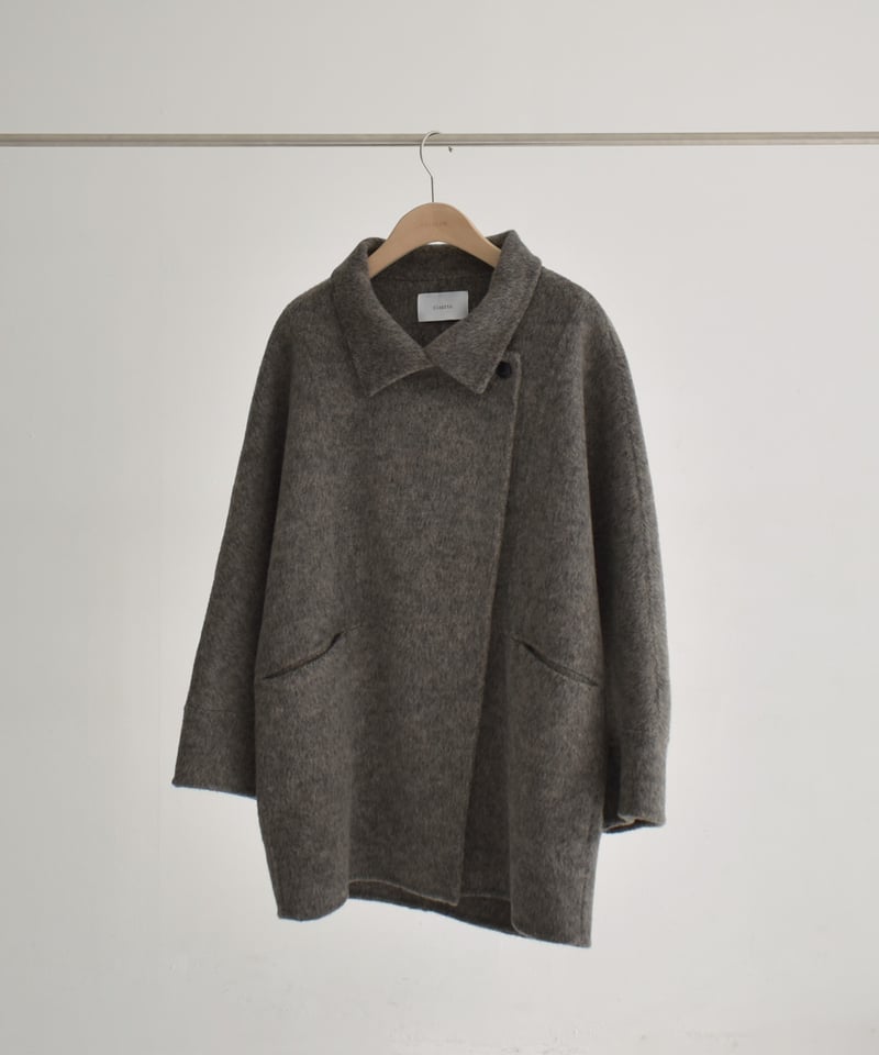 Stand Collar Midi Wool Coat c1911-61 | cizatto