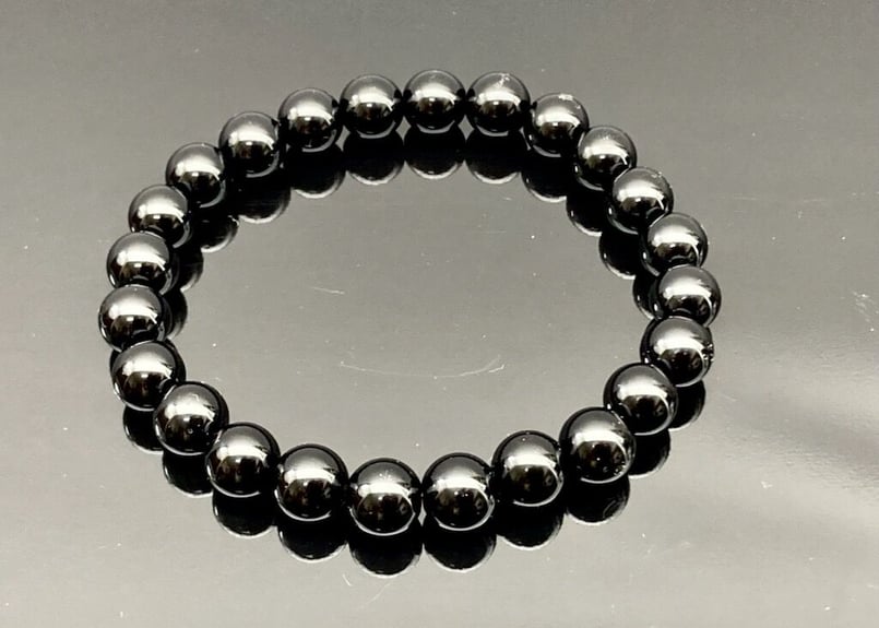 厄除け】モリオン～黒水晶～8㎜ 玉ブレスレット サイズ指定可 | 数珠