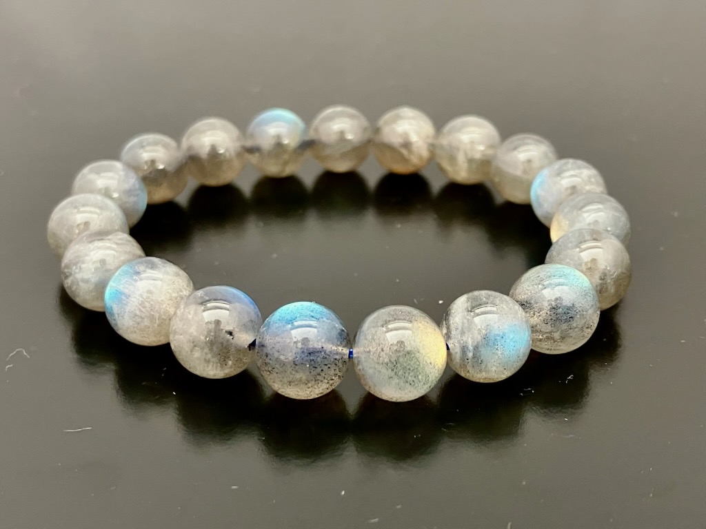 マダガスカル産ラブラドライト 8㎜珠 手首サイズ約17㎝ | 数珠屋粋鳳