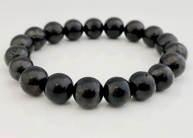 毒素を抜き取る石☆シュンガイト☆10㎜玉ブレスレット | 数珠屋粋鳳