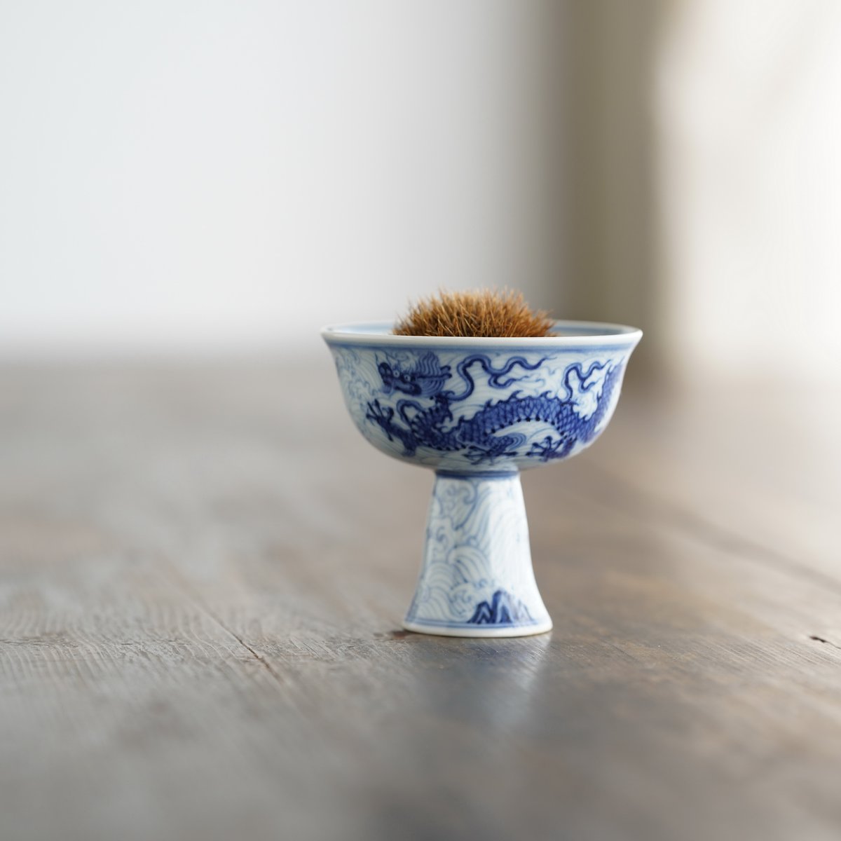 青花龍紋高足杯 PC076 | Looking For 物色