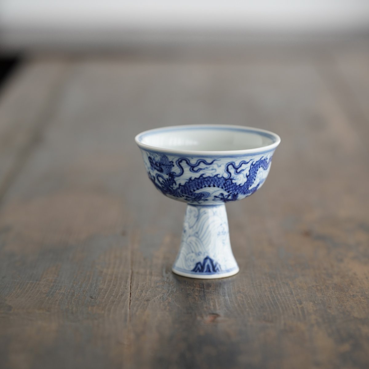 青花龍紋高足杯 PC076 | Looking For 物色