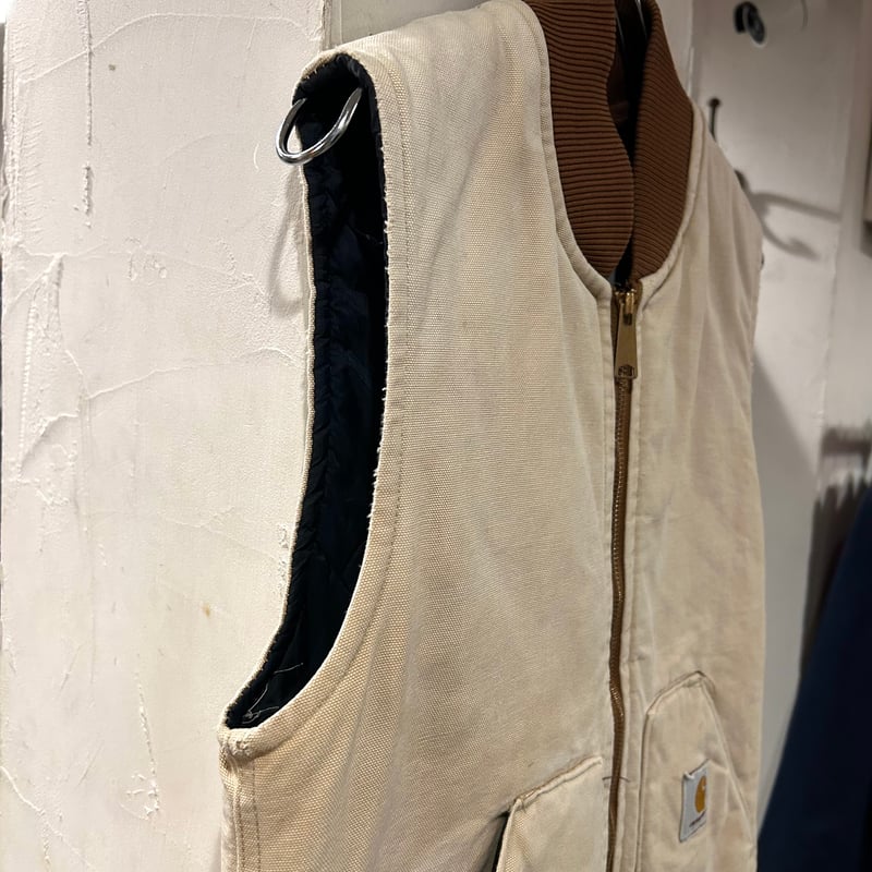 carhartt ダックベスト カーハート ブラウン フェード 雰囲気系 (S3790