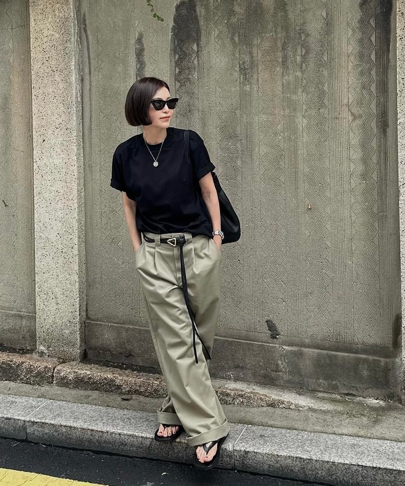 ok.soon×dickies wide chino pants(new beige) | o