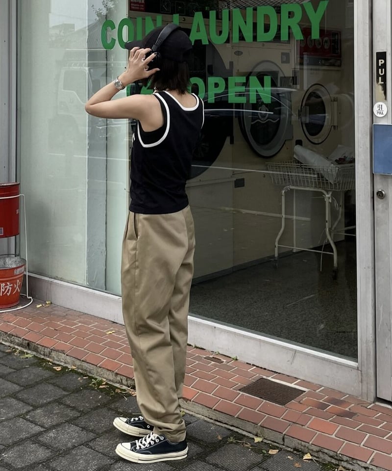 ok.soon×dickies 2tuck tapered chino pants | ok