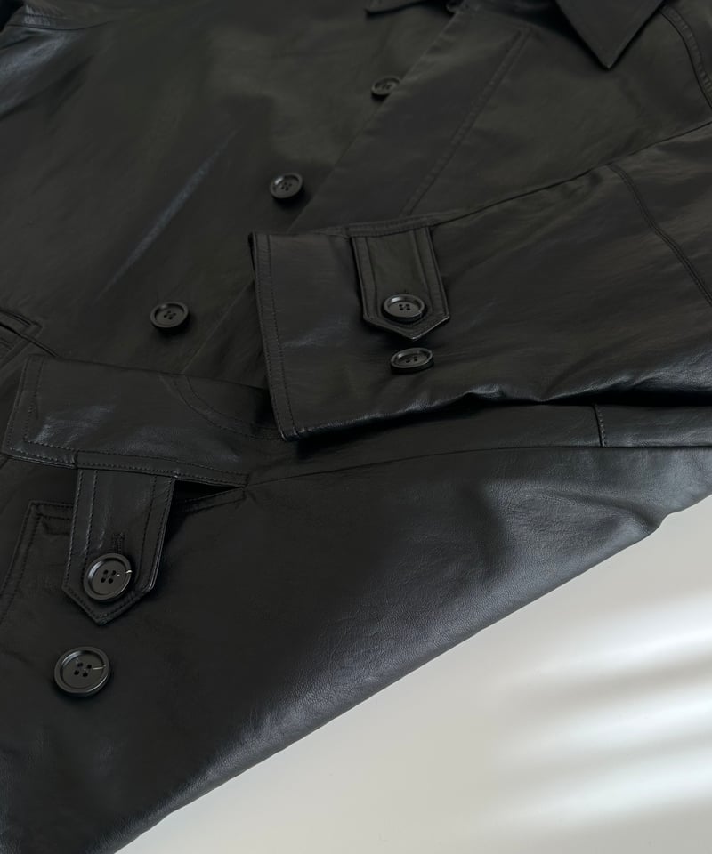 faux leather half coat | ok.soon