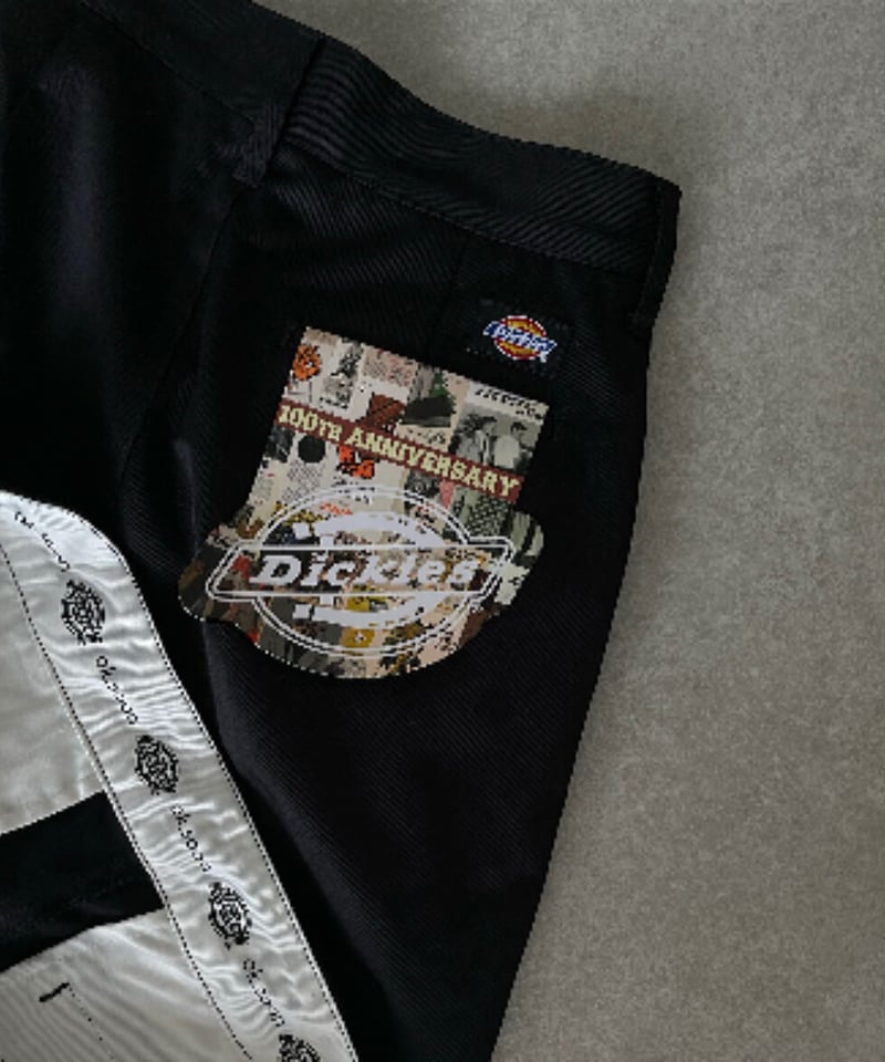 ok.soon×dickies 2tuck tapered chino pants (blac