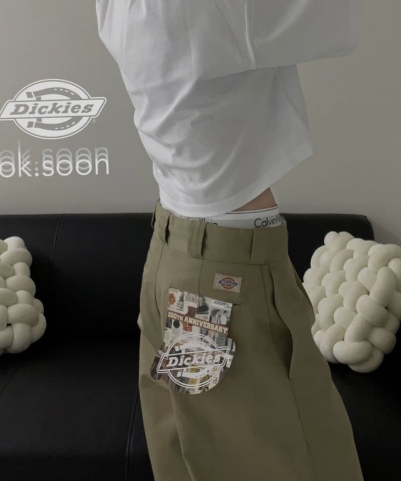 ok.soon×dickies 2tuck tapered chino pants | ok