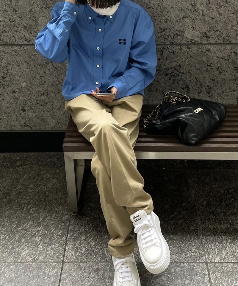 ok.soon×dickies 2tuck tapered chino pants | ok