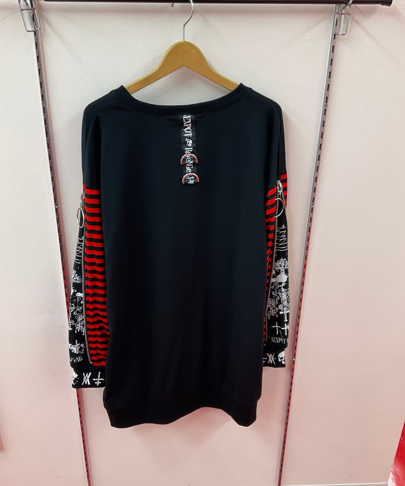 SEXPOT》Anarchy!! Grunge Zip Sleeve Border Punk