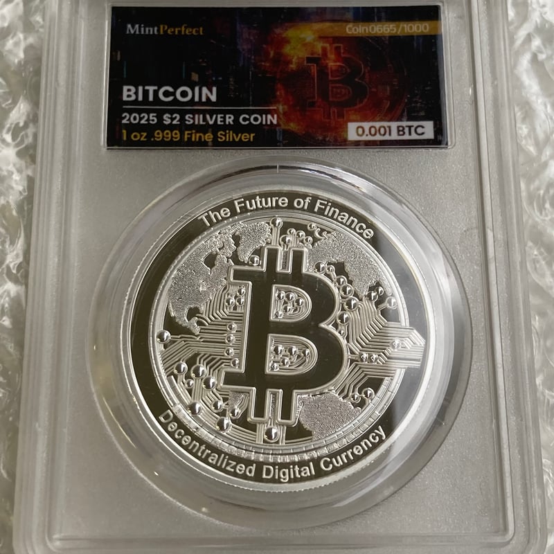 ビット 仮想通貨 1オンス銀貨 LOST ビットコイン 仮想通貨 1オンス銀貨