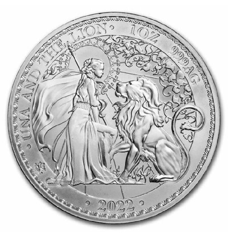 2022年・BU版】 ウナとライオン セントヘレナ 1オンス銀貨 シルバー