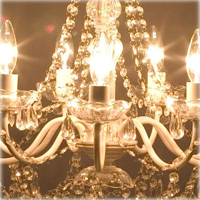 LED電球対応】9灯 シャンデリア〈Juliette〉 2カラー展開 | LarumDeco