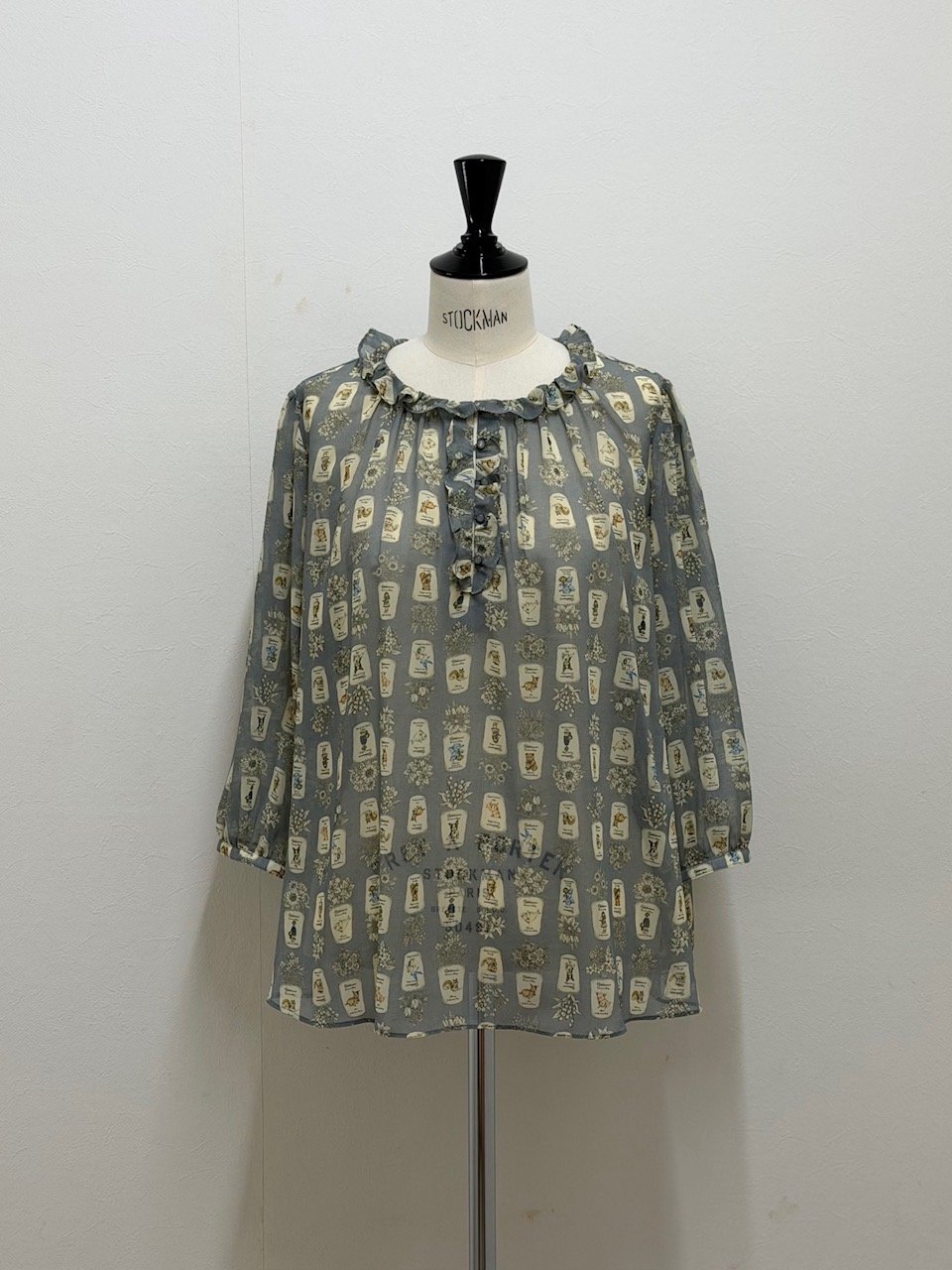 yukiemon】5部袖テキスタイルブラウス（M・3L） | EGAMI OFFICIAL