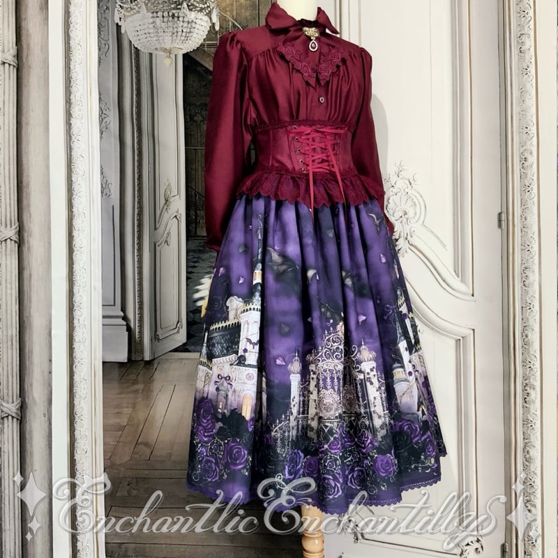 ノーブルリボンタイブラウス（エンジ） | Enchantlic Enchantilly on