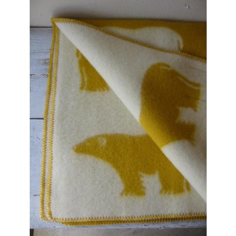 ROROS TWEED / ロロス ツイード ブランケット isbjorn YELLOW/ ア