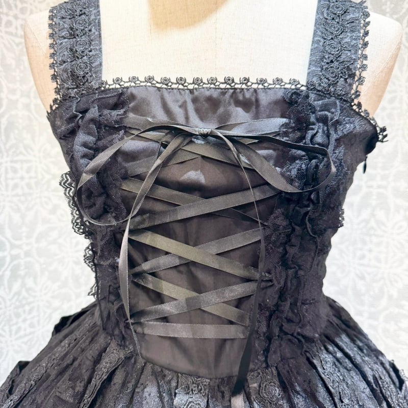 h.NAOTO】Rose Bird Cage Dress/CNF34-0067 BK/M |