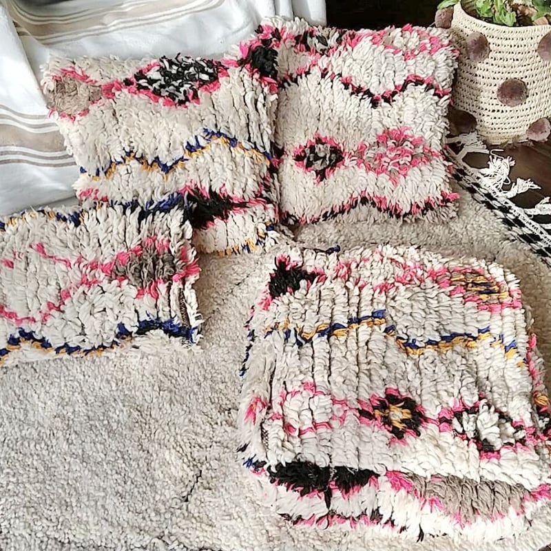 モロッコ プフ pouf アジラル オットマン クッション 4 | Boawid