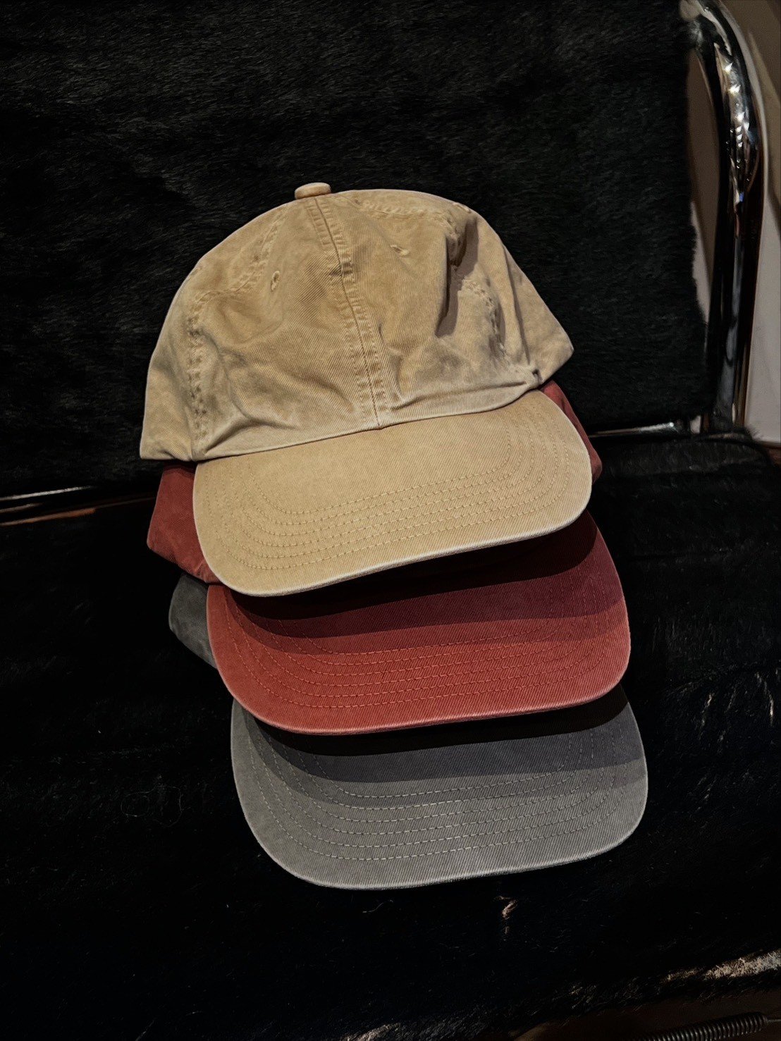 AURALEE(UNISEX) / GARMENT-DYED FINX CHINO CAP M