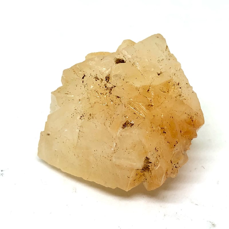 美結晶！】中国産蛍光オレンジカルサイト・クラスター標本【①33.81g