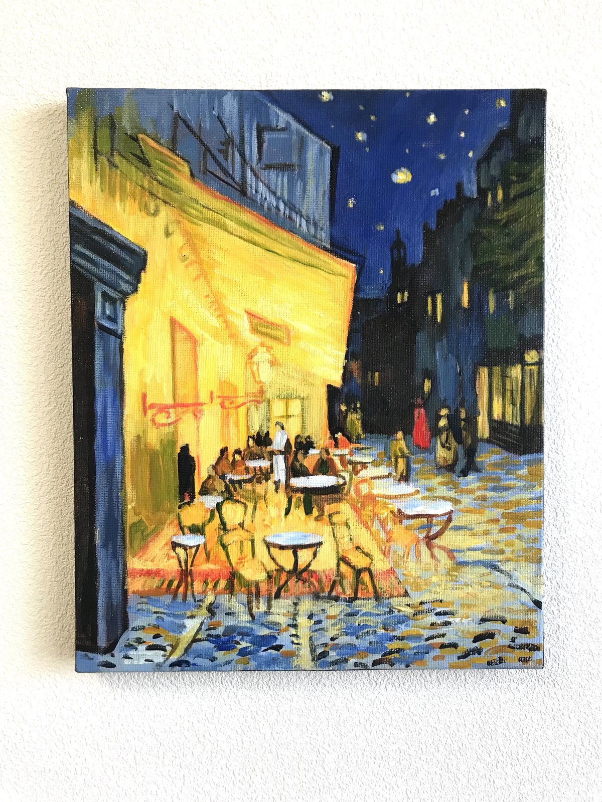 A.キャンバス 額縁付「ゴッホ “夜のカフェテラス”」 | Art work shop