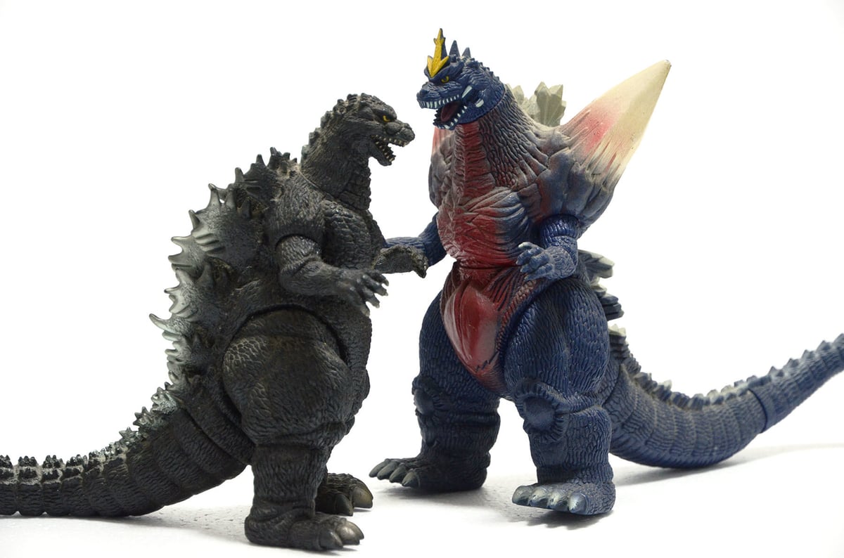秀ちゃんです 特大ゴジラ120、バンダイゴジラ120、1994年東宝映画、 秀