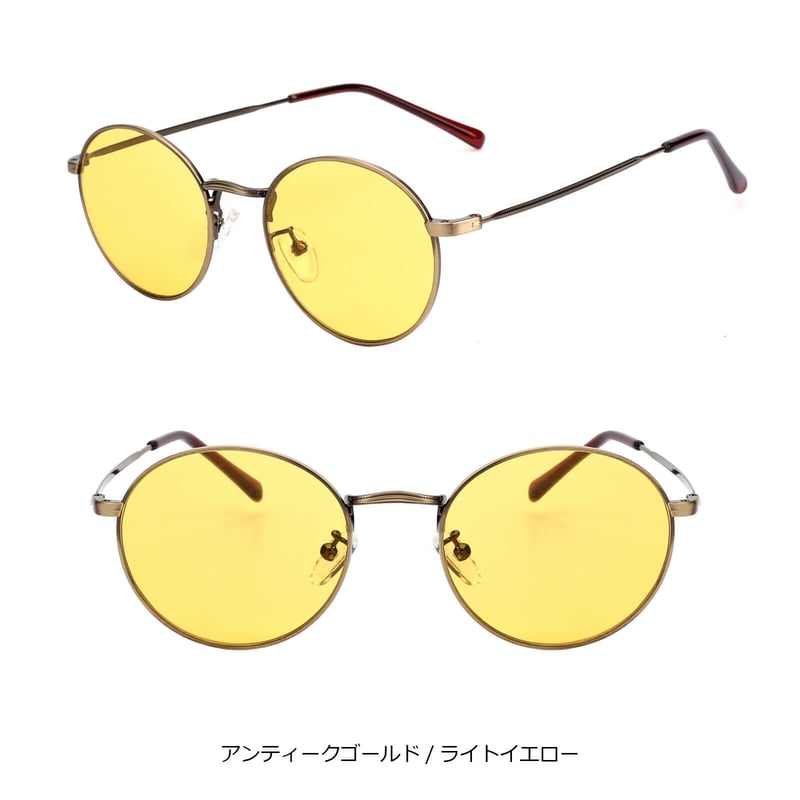 5colors】オーバルメタル サングラス/UV99%cut/Ladies'・Men's <