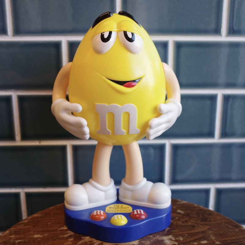 ビンテージ M&M's エムアンドエムズ ディスペンサー イエロー
