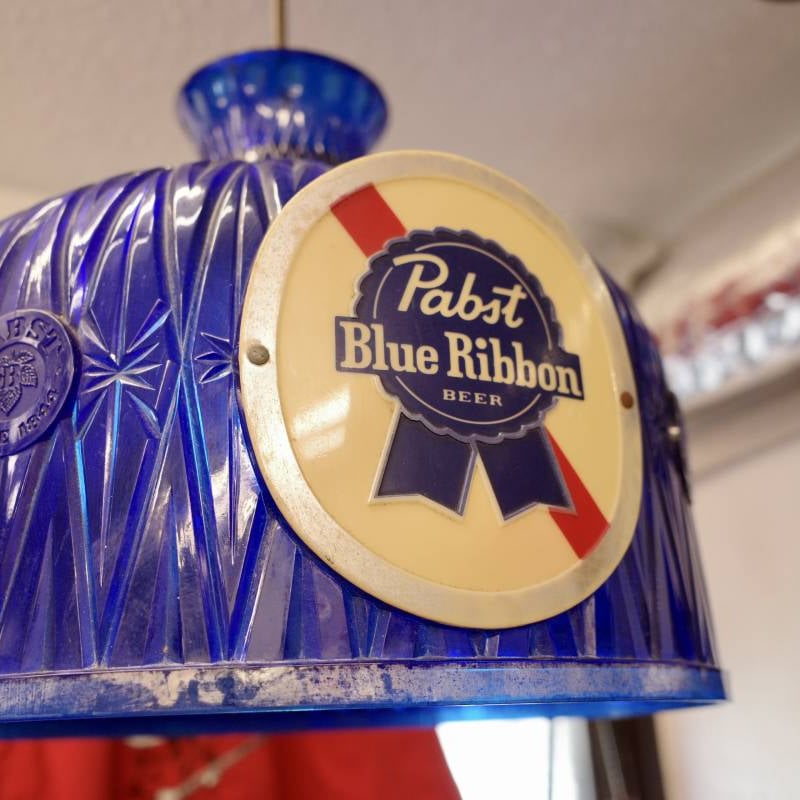 ビンテージ Pabst Blue Ribbon パブストブルーリボン シェードランプ