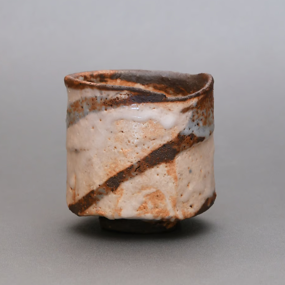 鈴木伸治：練上志野ぐい呑 /B-18 | 市之倉さかづき美術館 ギャラリー宙