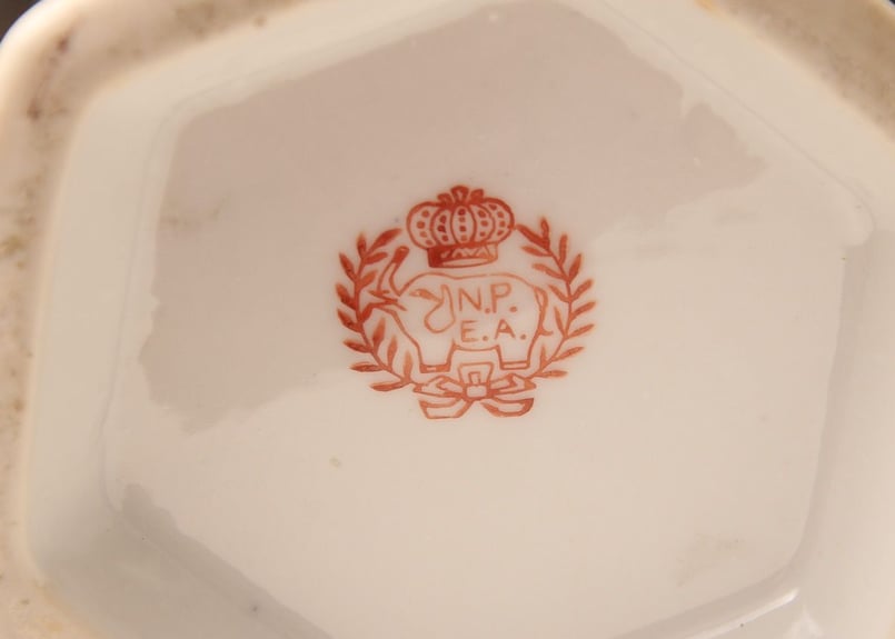 レトロ/壺/中国/N.P.E.A/花瓶/骨董/アンティーク/人物画/陶芸/陶磁