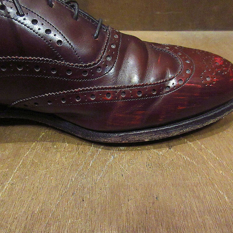 ビンテージ○Johnston & Murphy Heritageレザーウイングチップシューズs